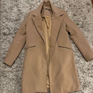 Boohoo Tan Peacoat